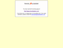 Tablet Screenshot of legacy.travelleaders.com